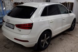 Сделали тонировку задней полусферы Audi Q3