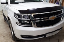 Забронировали фары и капот на джипе Chevrolet Tahoe