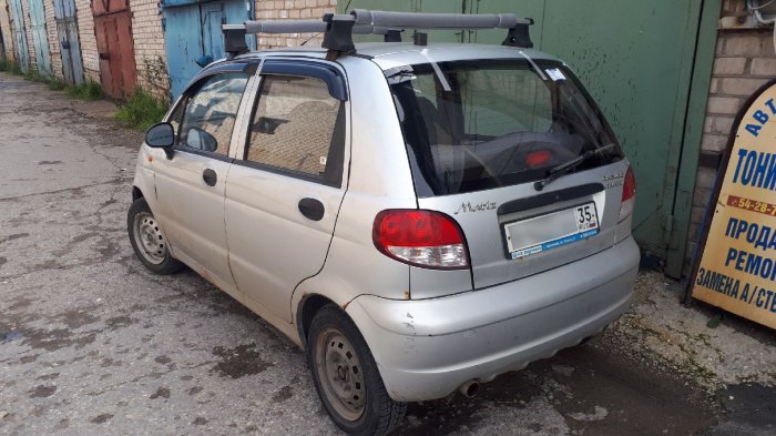 новое заднее стекло на Daewoo Matiz