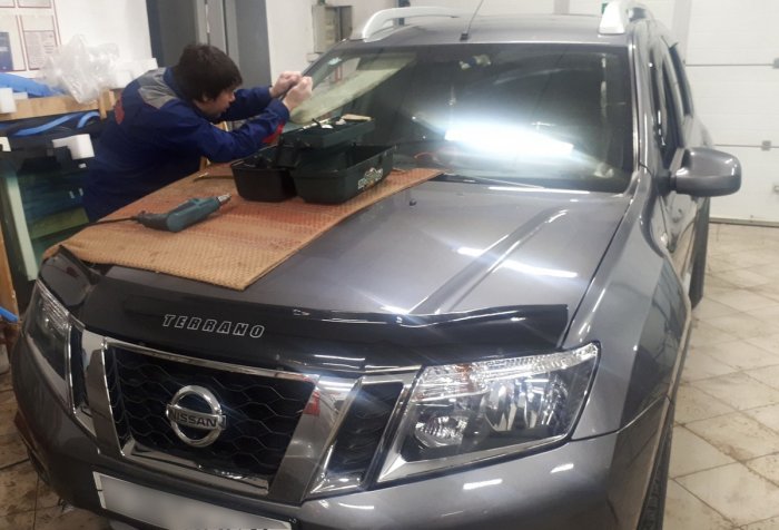 Ремонт скола Nissan Terrano